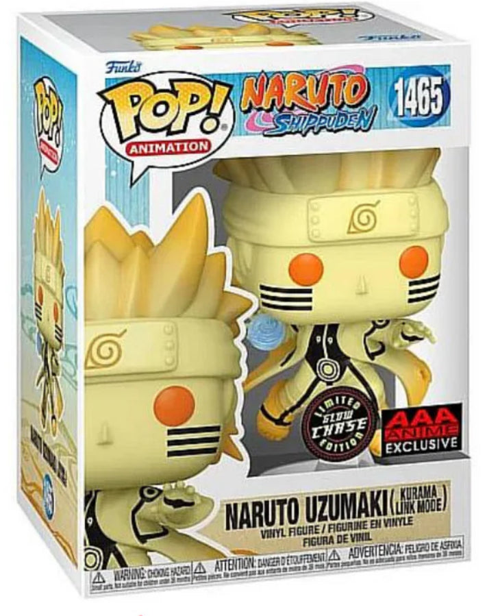 Naruto Shippudent Naruto Uzumaki (kurama link mode) AAA Ex GITD LE Chase