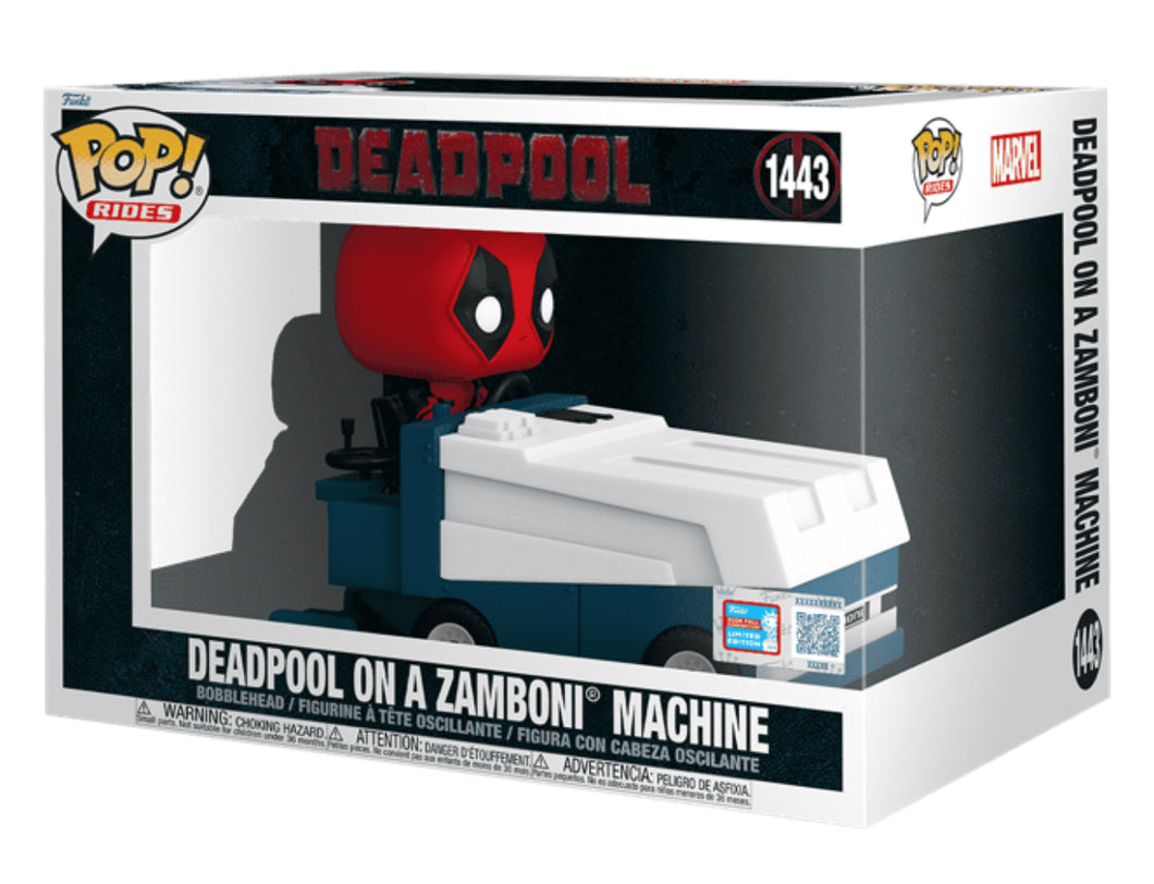 Deadpool Deadpool on a Zamboni Machine 2024 (NYCC shared sticker) LE #1443