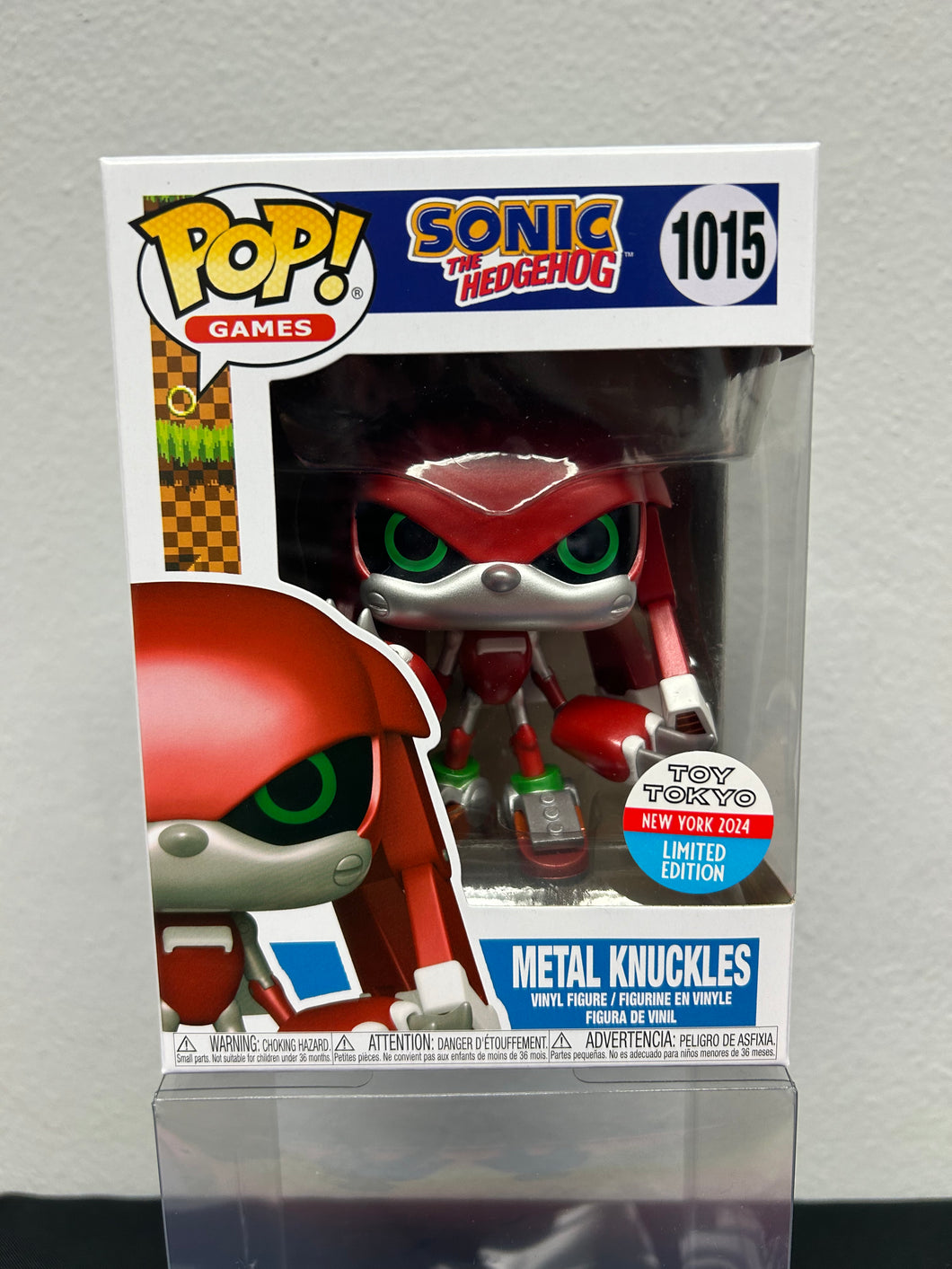 Sonic The Hedgehog Metal Knuckles Toy Tokyo NY 2024 LE #1015