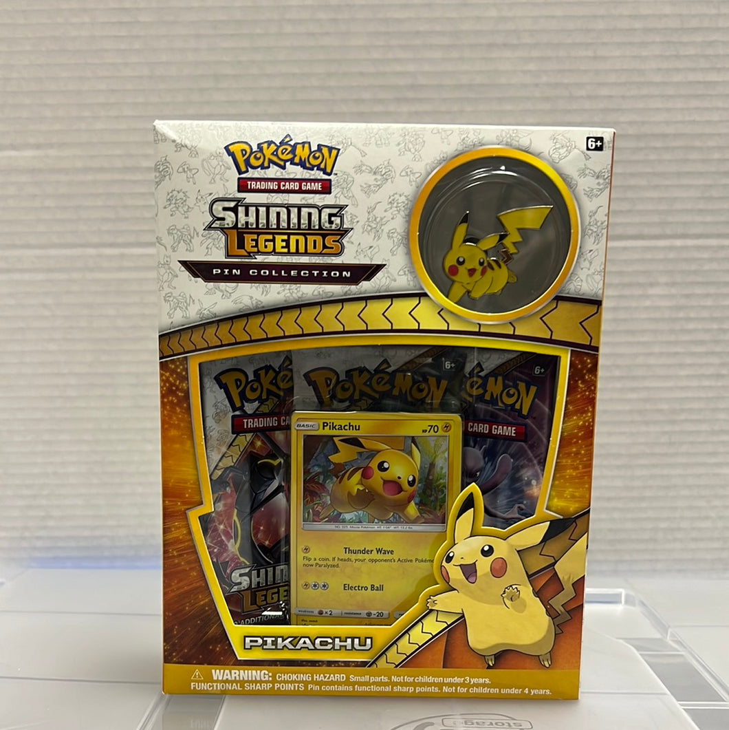 Shining Legends Pikachu pin collection